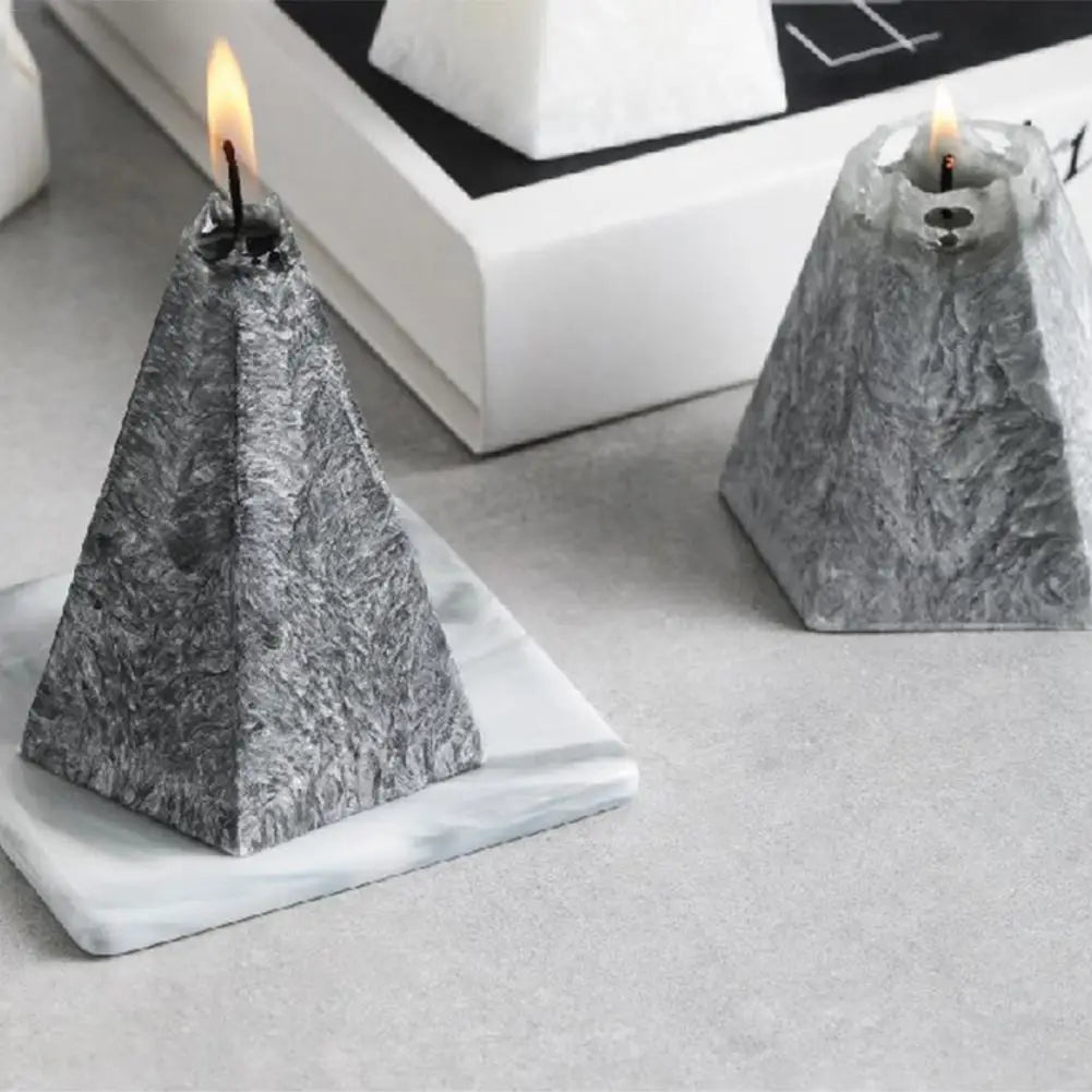 Luxury Nordic Style Geometric Cone Pentagonal Aromatherapy Candle