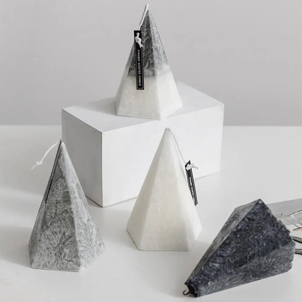 Luxury Nordic Style Geometric Cone Pentagonal Aromatherapy Candle