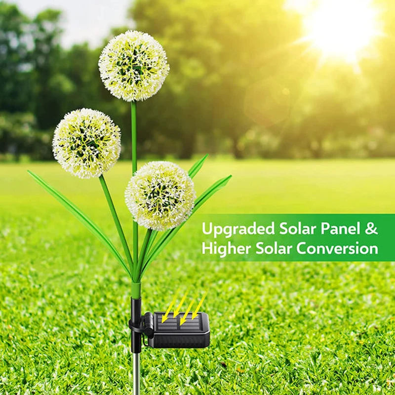 Solar Dandelion Light with 2 Modes Solar Garden Lights