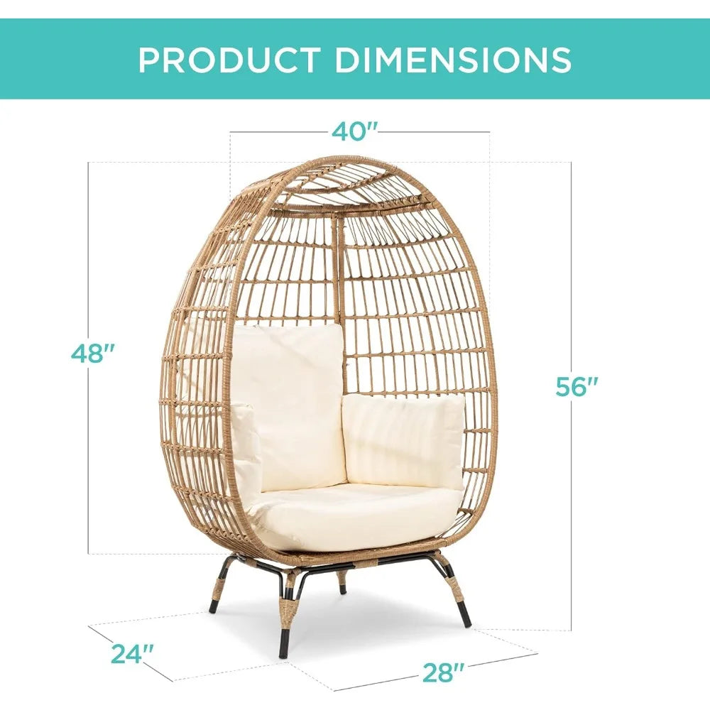 Oversized Wicker Egg Chair