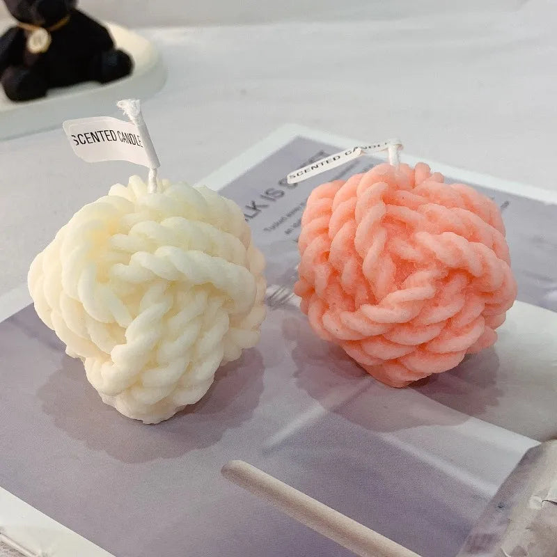 Creative Geometric Rope Knot Aromatherapy Candle, Home Decor Ornaments