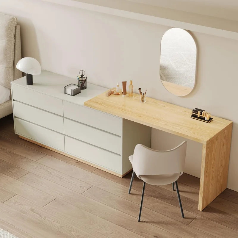Extendable Corner Makeup Vanity Table