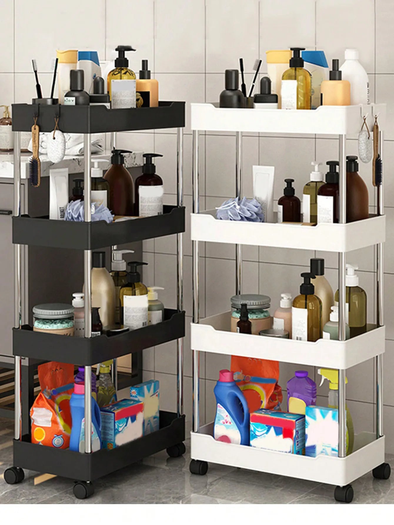 Rolling Utility Cart Storage Shelf