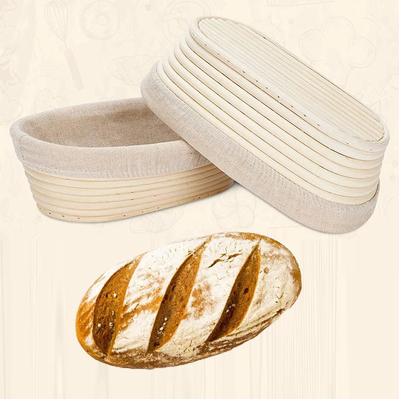 SHENHONG Round or Oval Banneton Basket