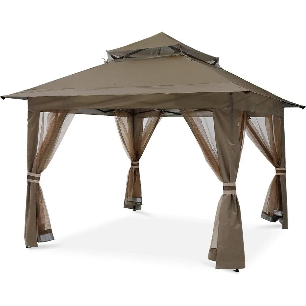 Patio Gazebo Outdoor Pop Up Gazebo With Mesh Walls