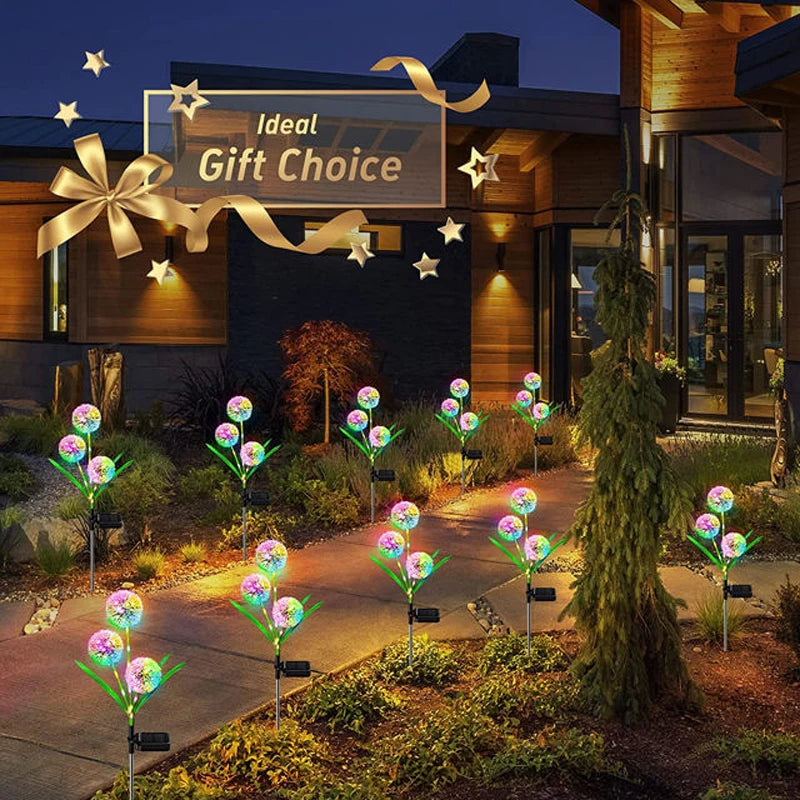 Solar Dandelion Light with 2 Modes Solar Garden Lights