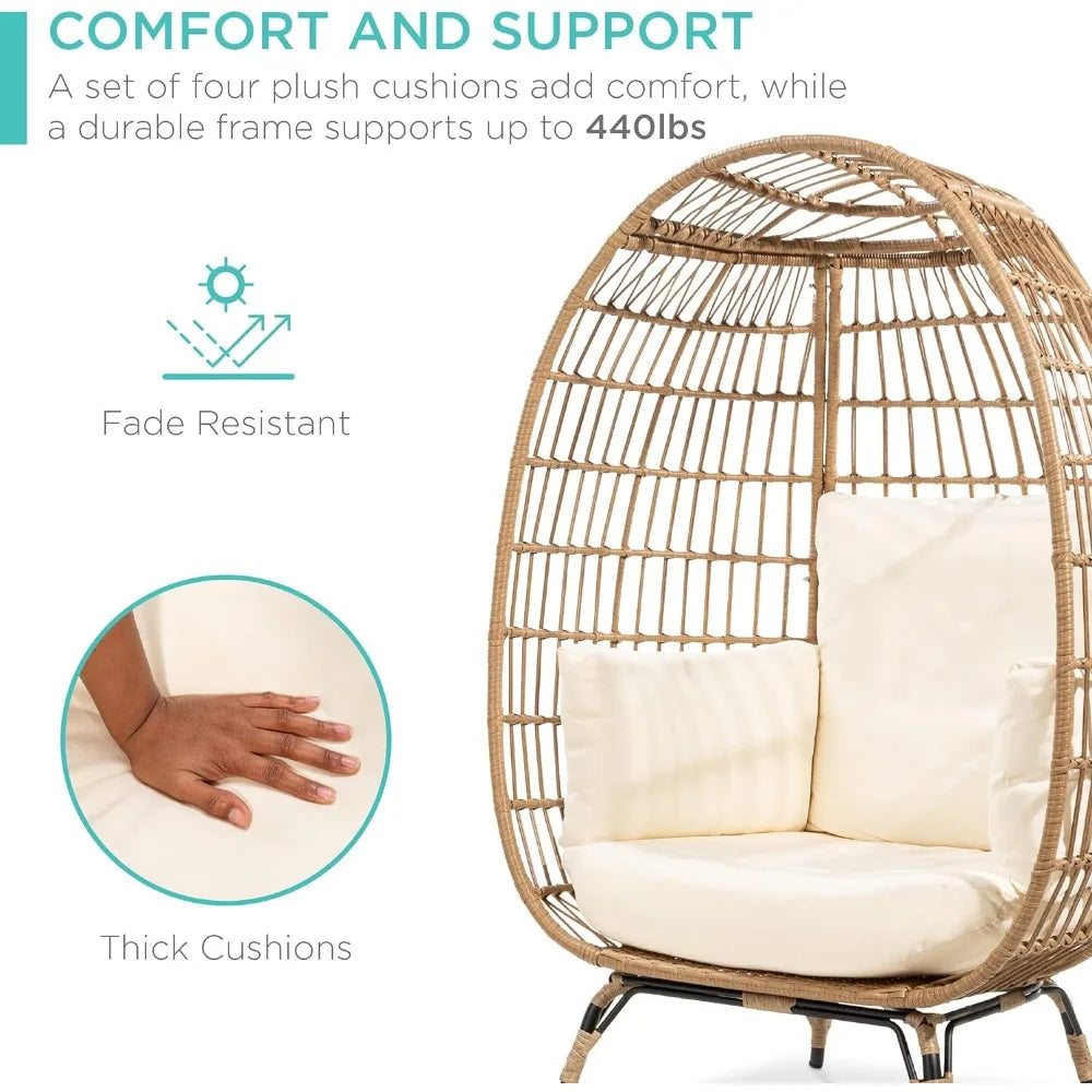 Oversized Wicker Egg Chair