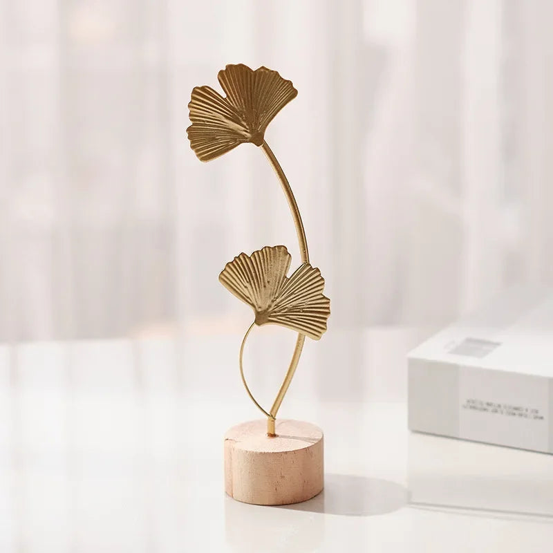 Nordic Style Iron Leaf Art Decoration