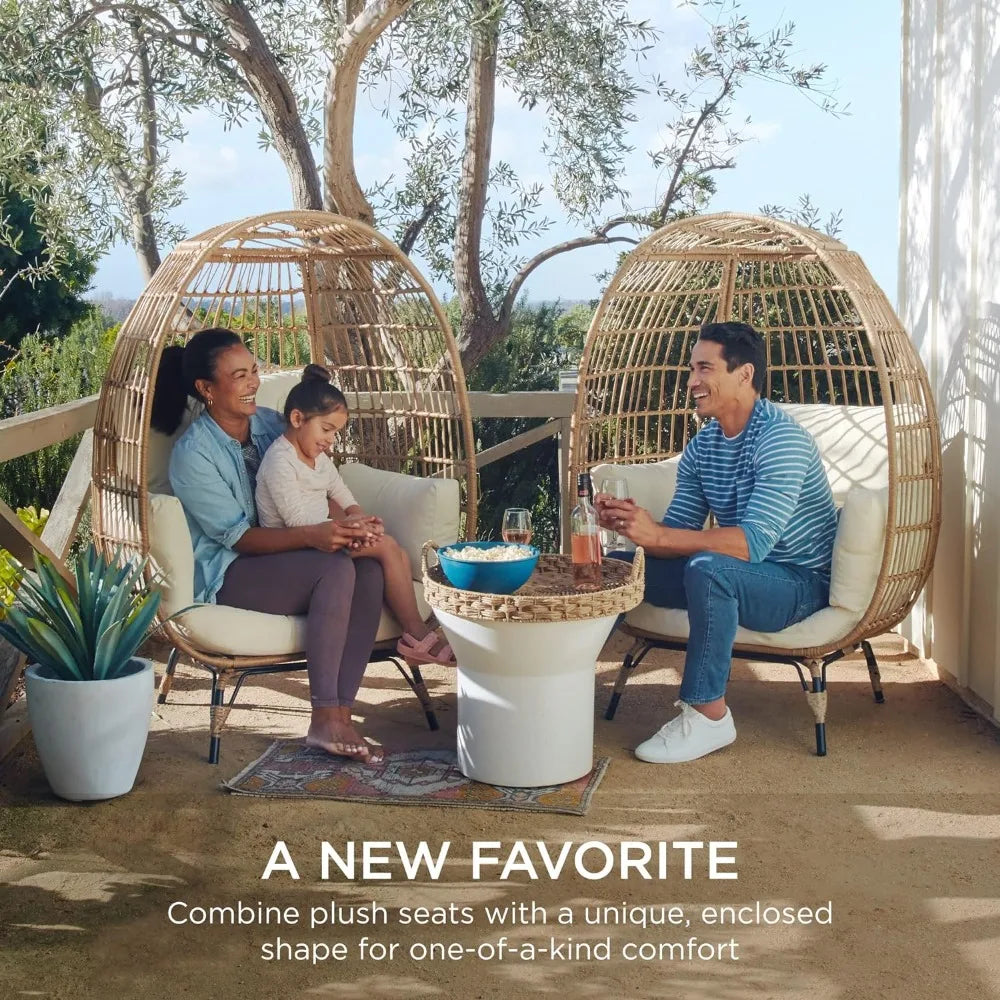 Oversized Wicker Egg Chair