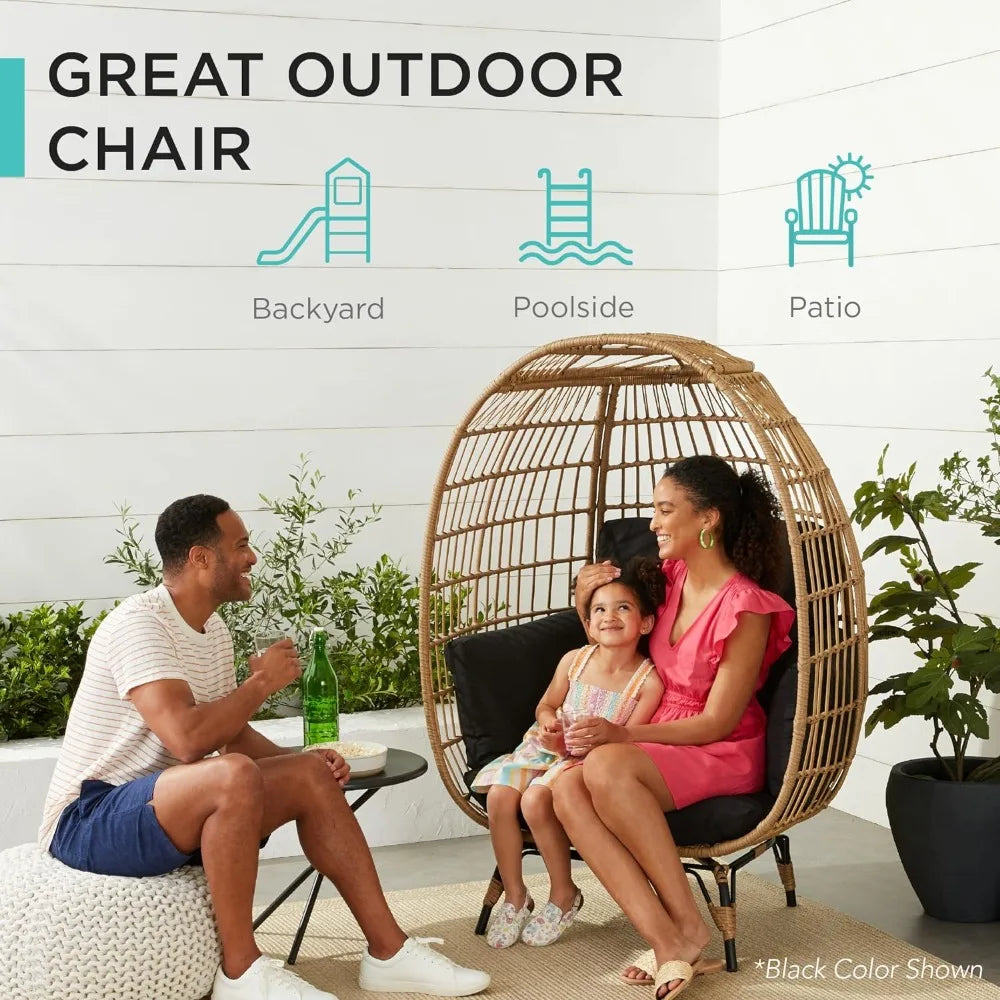 Oversized Wicker Egg Chair