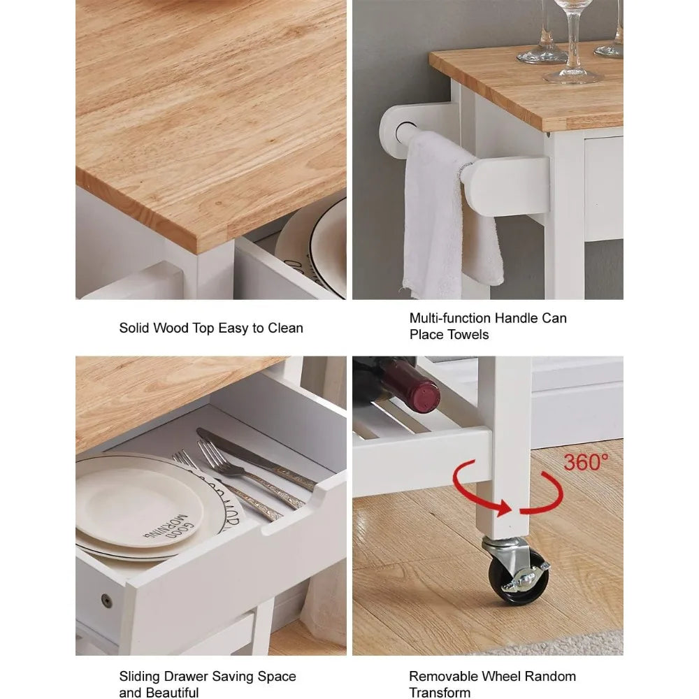 Rolling Portable Kitchen Islands
