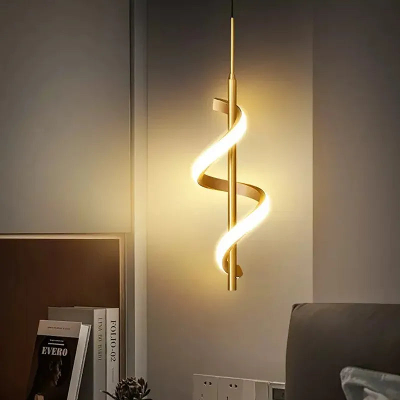 Minimalist Gold White Hanging Wall Lights