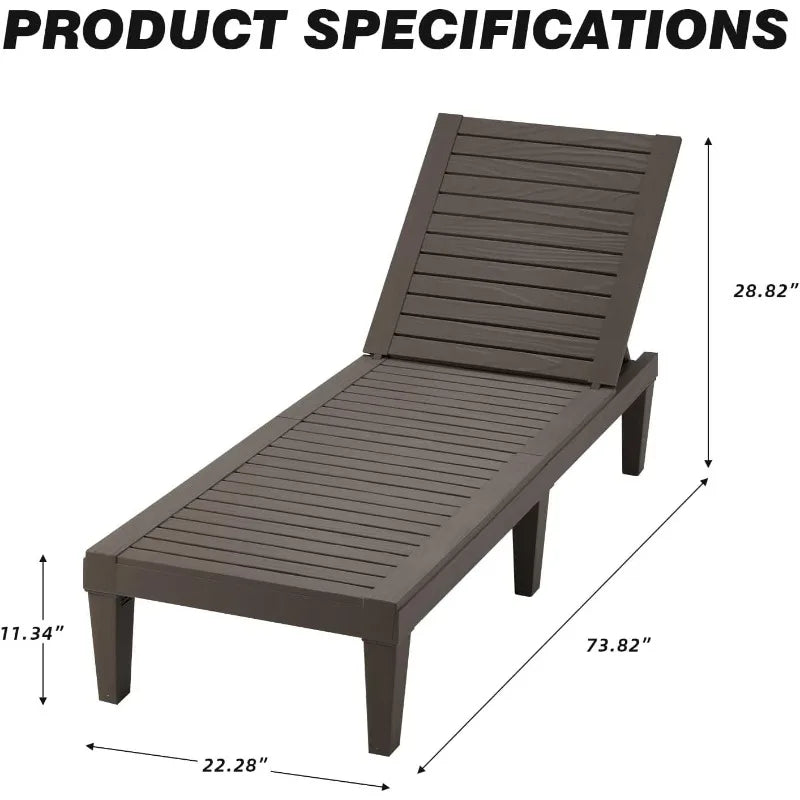 Outdoor Chaise Lounge Chairs Set