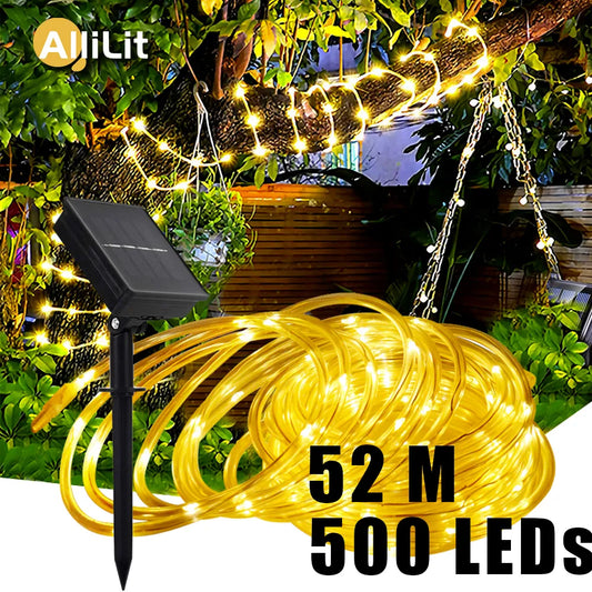 Solar Tube Rope Fairy Light Lamp