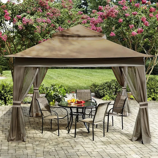 Patio Gazebo Outdoor Pop Up Gazebo With Mesh Walls