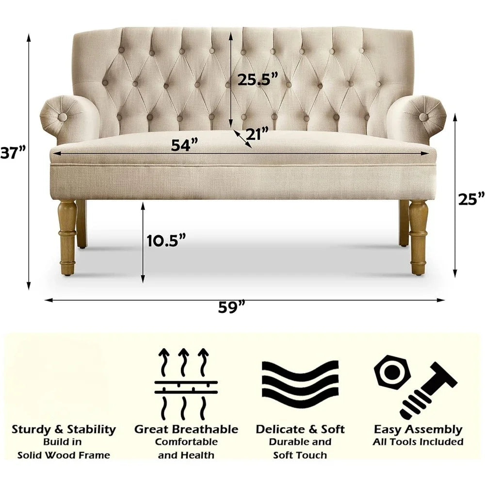 Standard Living Room Two-Seater Sofa