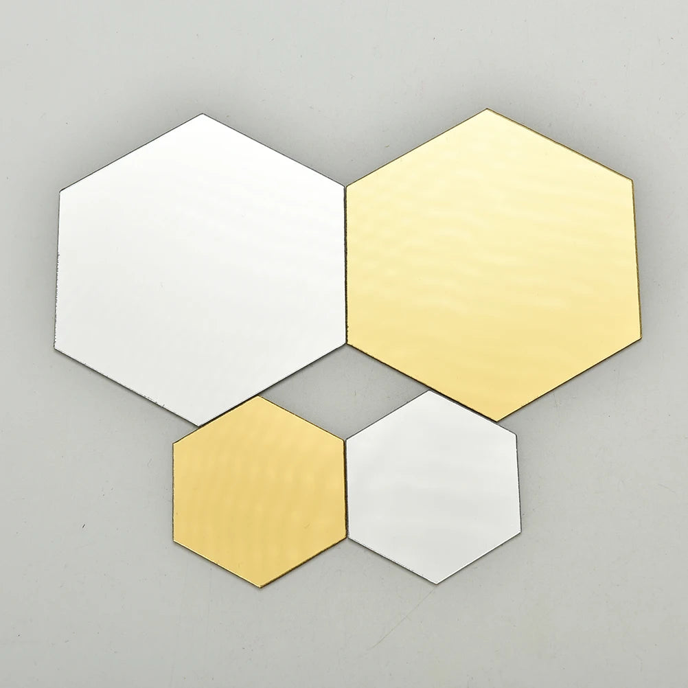 Hexagon Honeycomb Decorative Acrylic Mirror