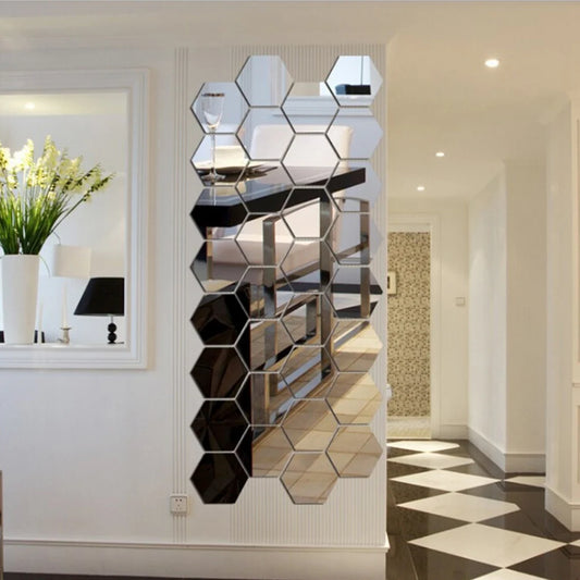 Hexagon Honeycomb Decorative Acrylic Mirror