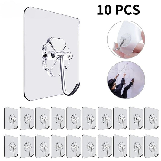 Transparent Self Adhesive Key Storage Hanger Hooks