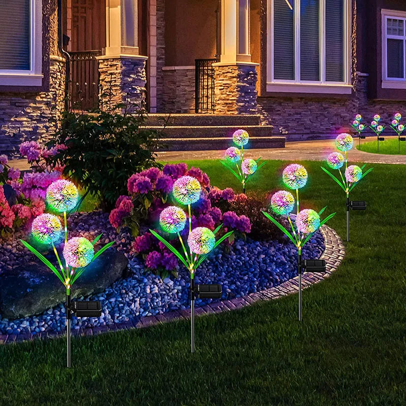 Solar Dandelion Light with 2 Modes Solar Garden Lights