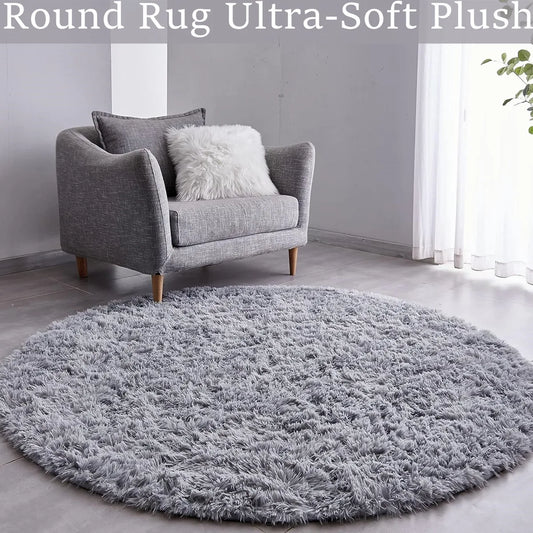 Fluffy Carpet Round Rug