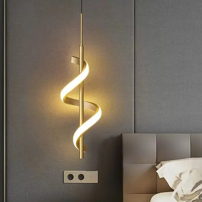 Minimalist Gold White Hanging Wall Lights